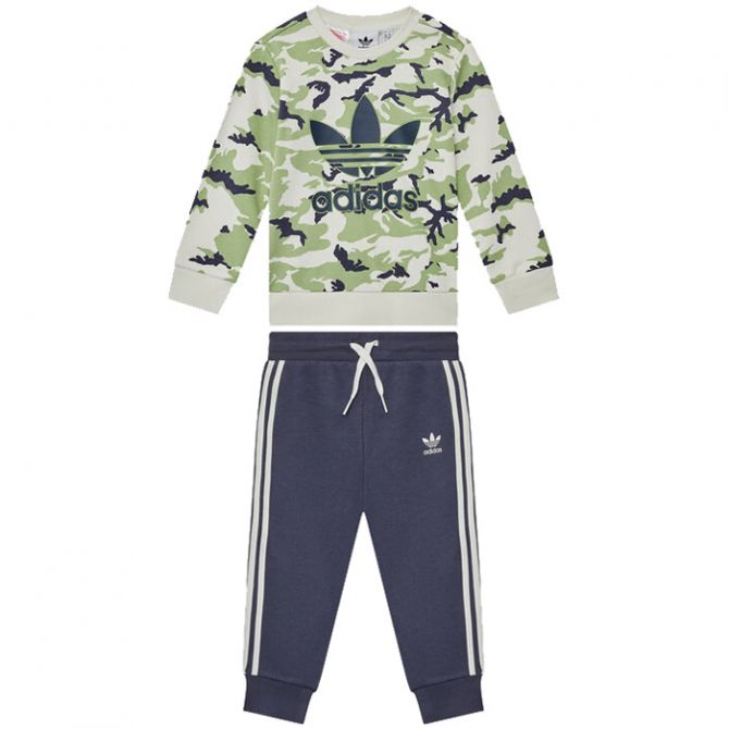 ADIDAS ORIGINAL TUTA BAMBINO CREW SET HE6927 Grandinetti Sport
