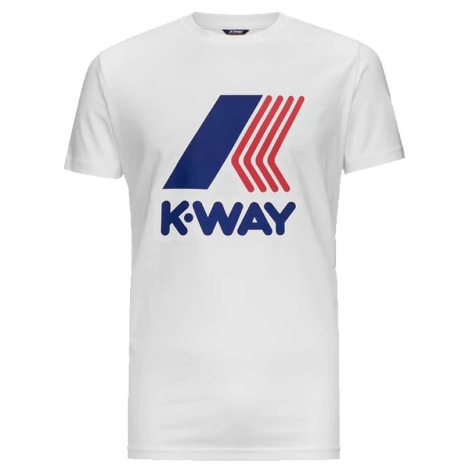 K WAY T SHIRT UOMO M M GIRO LOGO K1121 CW Grandinetti Sport