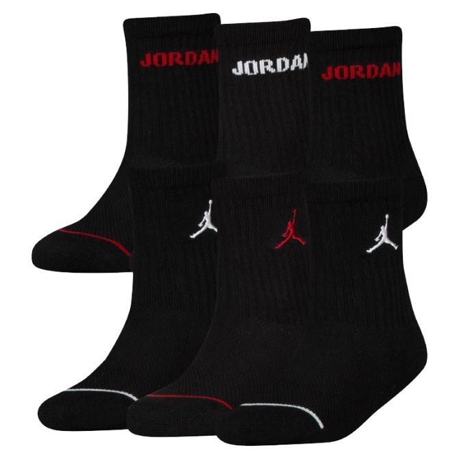 NIKE JORDAN CALZE 6 PACK CREW GRADE SCHOOL BJ0343 023 Grandinetti Sport