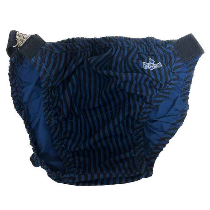PORT CROS COSTUME SLIP RIGHE NERO AZZURRO Grandinetti Sport