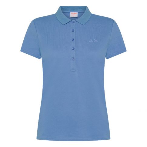 SUN68 POLO DONNA SOLID NO BUTTONS S/S A35202-56
