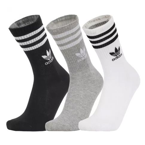 ADIDAS ORIGINALS 3 PAIA CALZE CREW SOCKS IL5023