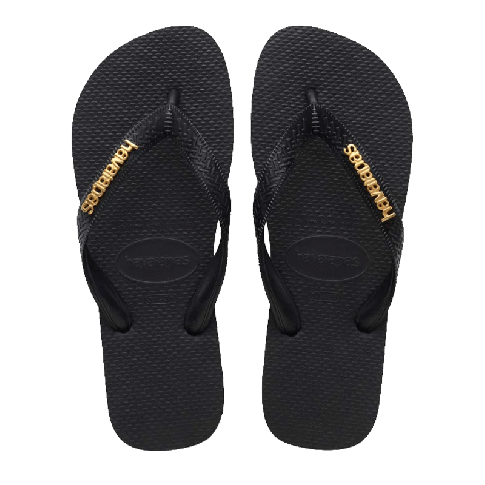 HAVAIANAS INFRADITO TOP LOGO MET FC BLACK
