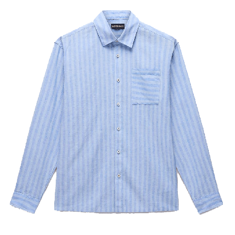 NAPAPIJRI CAMICIA UOMO BROLIO RIGHE NP0A4IDMSB71