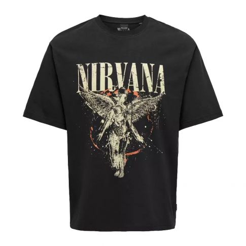ONLY&SONS T-SHIRT UOMO NIRVANA 22029524