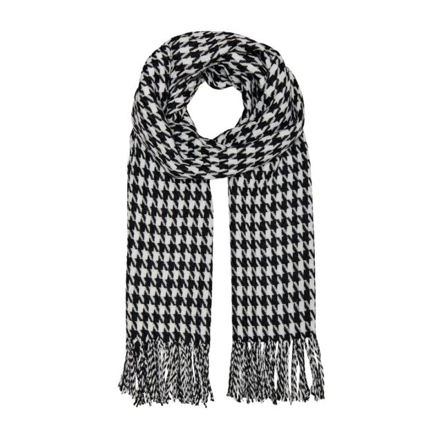 ONLY SCIARPA DONNA CHECKED SCARF NERO 15236977