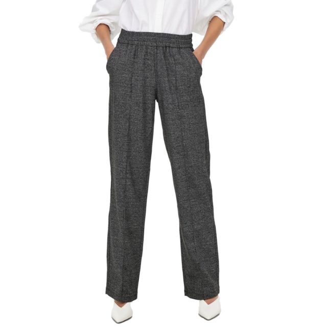 ONLY PANTALONE CHECK WIDE TROUSERS 15245388