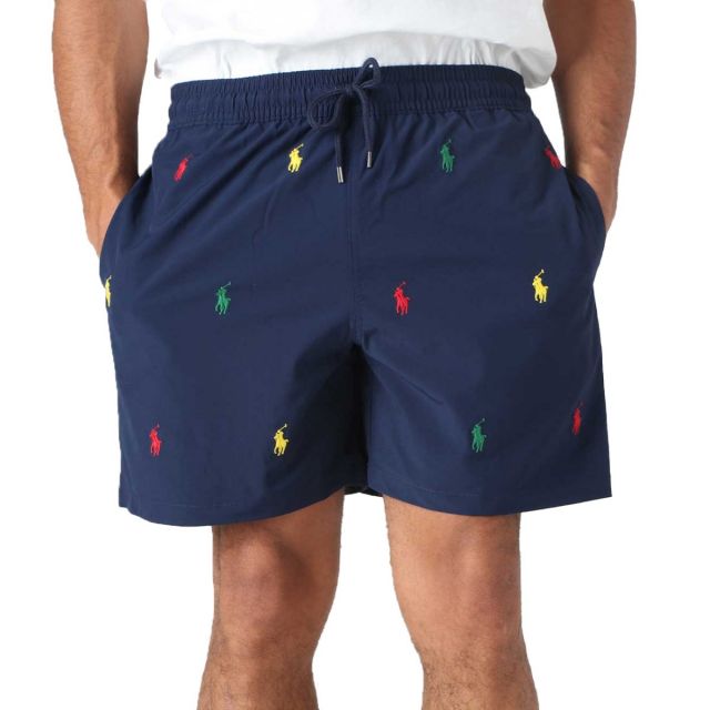RALPH LAUREN BOXER MARE TRAVELER SWIM NAVY 710857506001