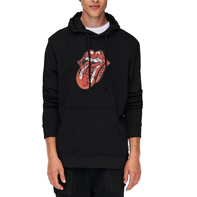 ONLY&SONS PRINTED HOODIE ROLLING STONE 22020783