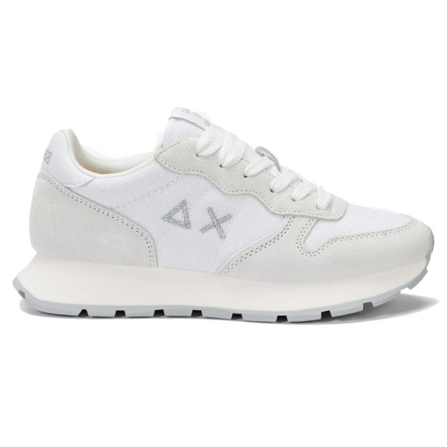 SUN68 SNEAKERS ALLY GLITTER TEXTILE BIANCO Z35203-01