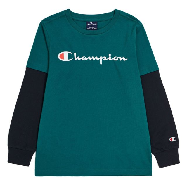 CHAMIPON T-SHIRT MANICA LUNGA LOGO 306503-GS571