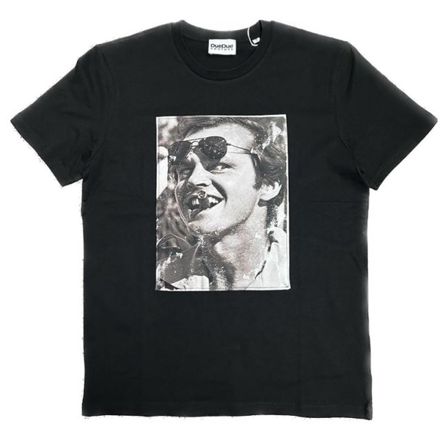 DUEDUE T-SHIRT JACK NICHOLSON NERO