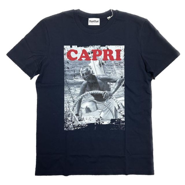 DUEDUE T-SHIRT UOMO CAPRI BLU