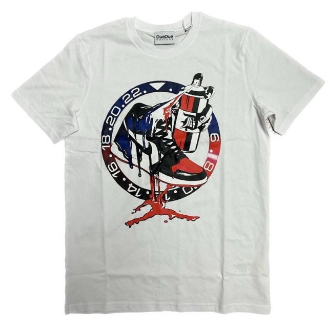DUEDUE T-SHIRT JORDAN 2022 BIANCO