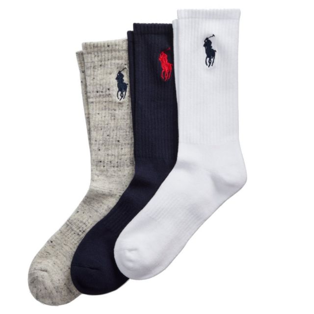 POLO RALPH LAUREN PONY COTTON CREW SOCK 449858065001