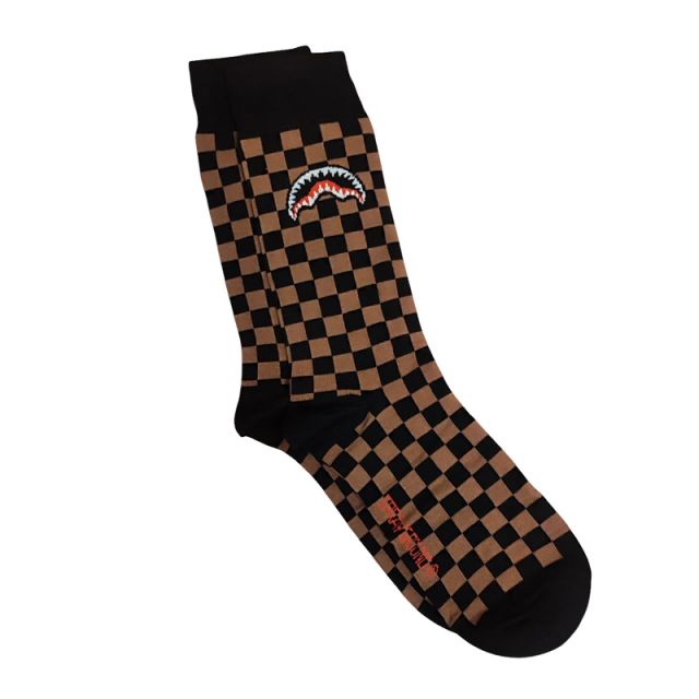 SPRAYGROUND CALZE UNISEX SHARK SP15024-BROWN