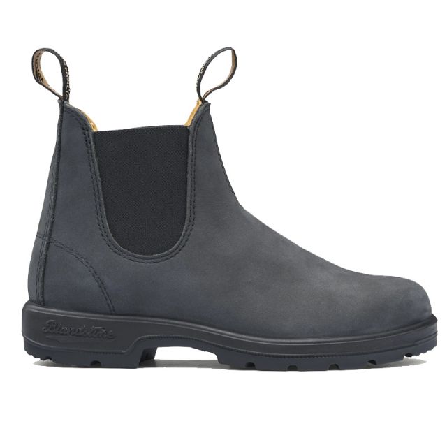 BLUNDSTONE 587 SIDE BOOT BLINED RUSTIC BLACK