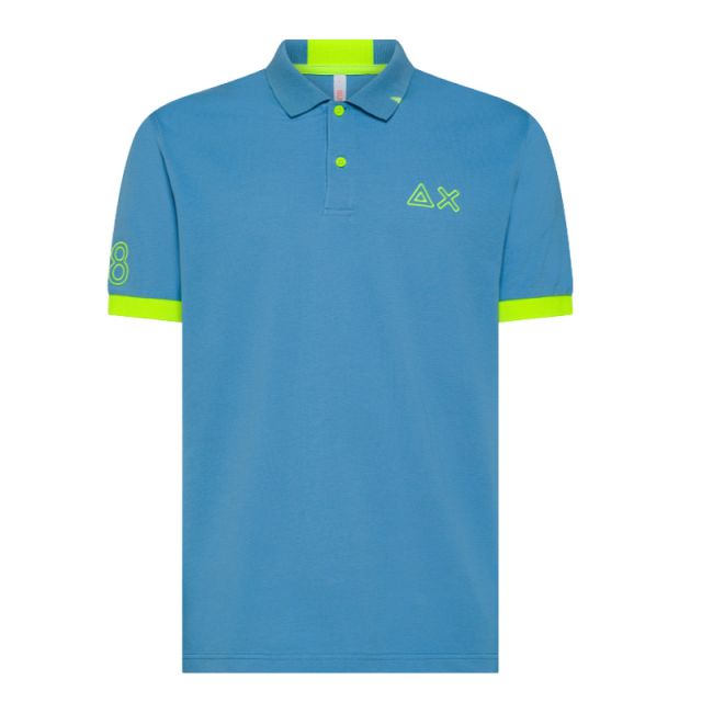 SUN68 POLO LOGO FLUO S/S AVIO A35122-56