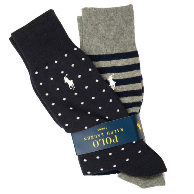 POLO RALPH LAUREN CALZE 2 PACK CREW 449655259002