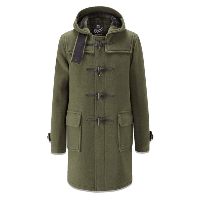 GLOVERAL MONTGOMERY UOMO CLASSIC DUFFLECOAT VERDE