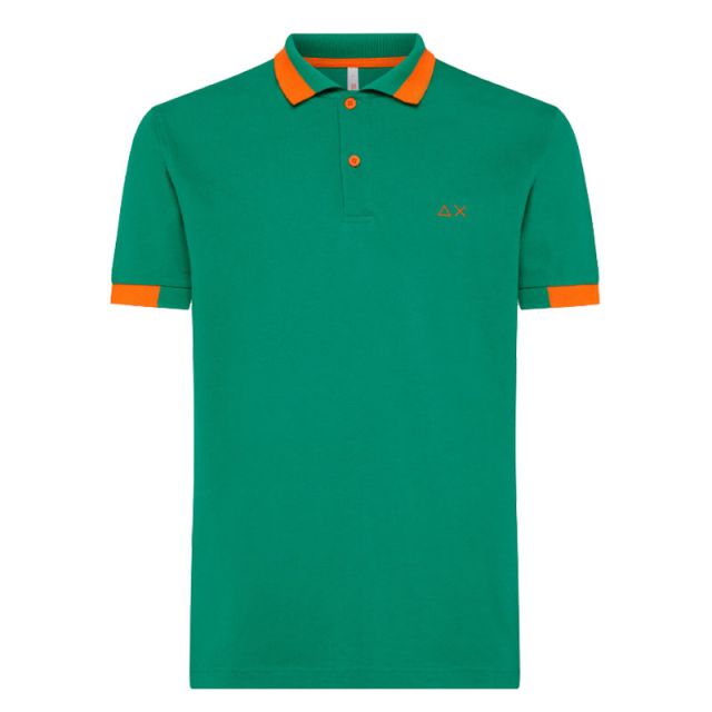 SUN 68 POLO BIG STRIPES FLUO A33121-88