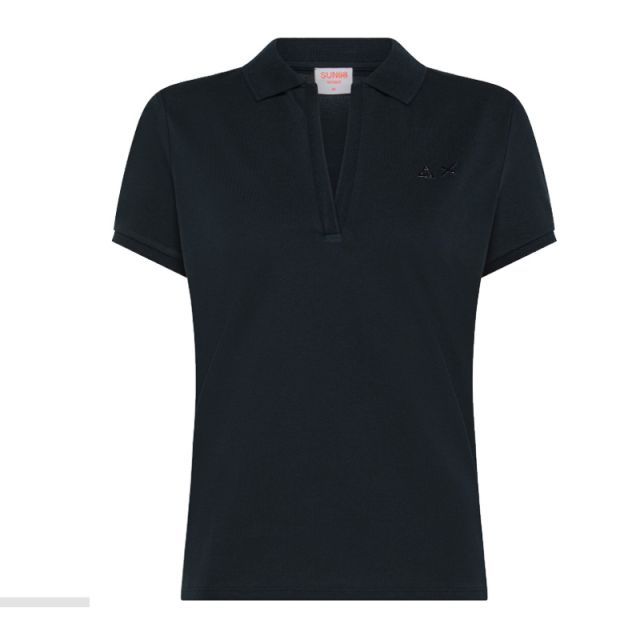 SUN68 POLO DONNA SOLID NO BUTTONS S/S A35202-07