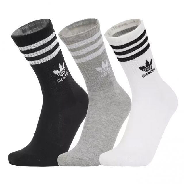 ADIDAS ORIGINALS 3 PAIA CALZE CREW SOCKS IL5023
