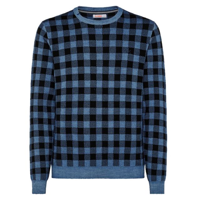 SUN68 MAGLIONE UOMO ROUND JACQUARD VINTAGE K42130-56