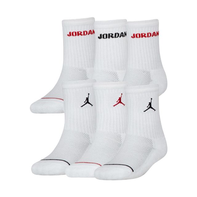 NIKE JORDAN CALZE 6 PACK CREW GRADE SCHOOL BJ0343-001