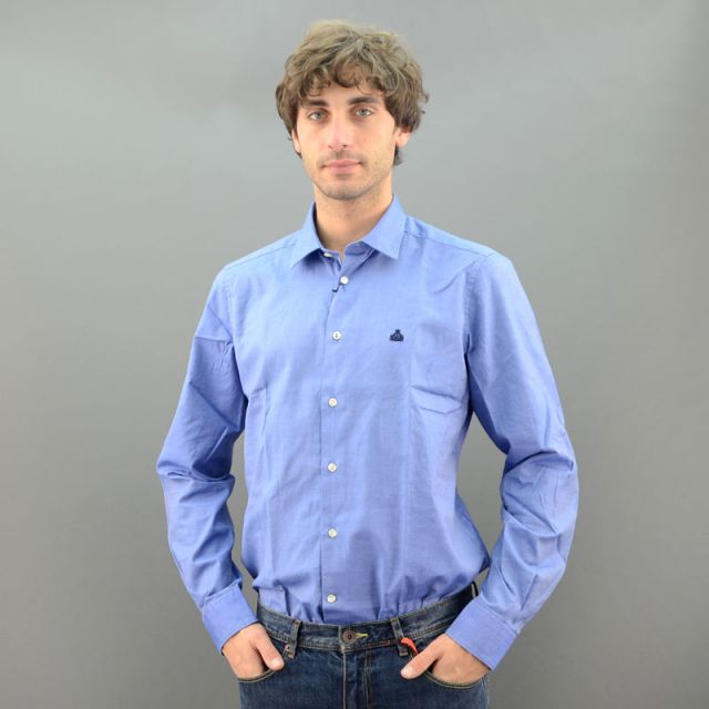 CAMICIA COTONE MARINA