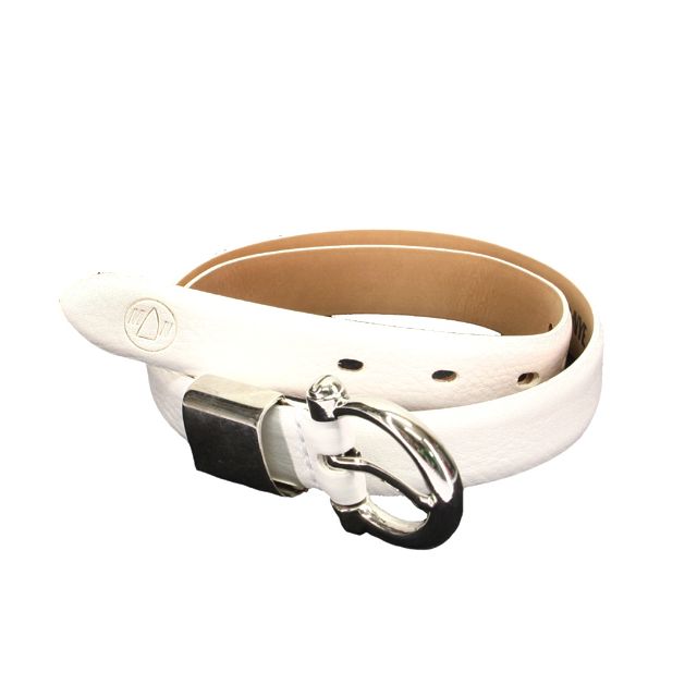CINTURA PELLE mod. BROOKE col. Bianco