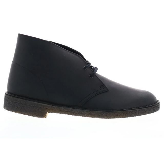 CLARKS DESERT BOOT LEATHER BLACK 26103683