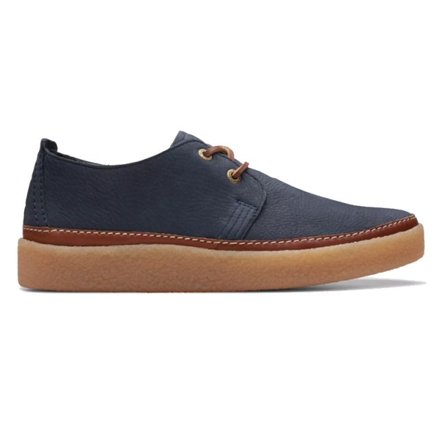 CLARKS SNEAKERS CLARKWOOD LOW NABUK BLU 176867