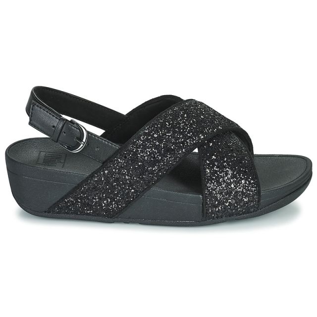 FITFLOP SANDALO LULU GLITTER NERO