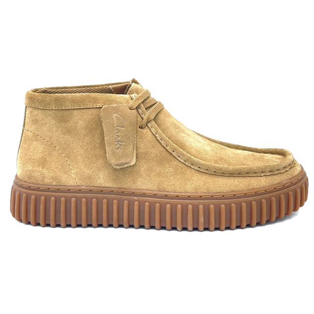 CLARKS TORHILL HI DARK SAND SUEDE 173663