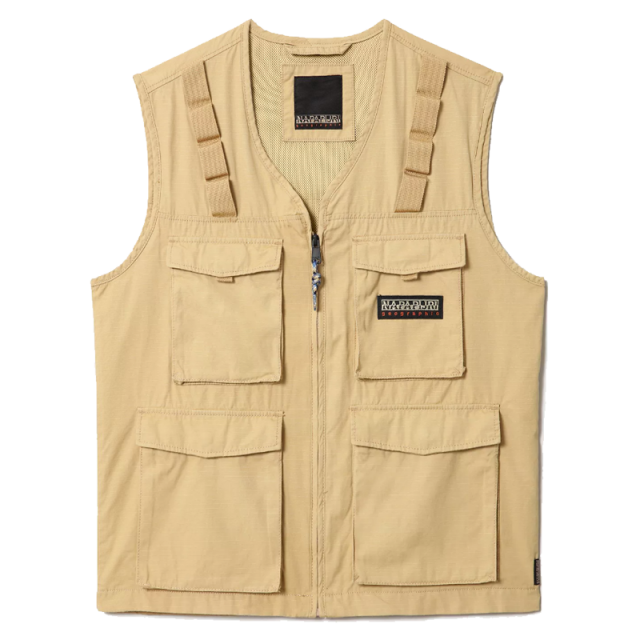 NAPAPIJRI GILET UOMO A-DRU V SAND NA4G63WE11