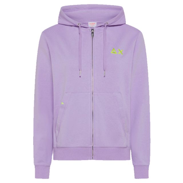 SUN68 FELPA HOOD ZIP BASIC COTTON F34202-24