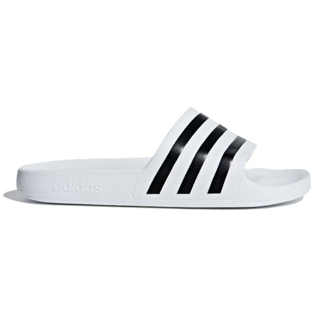 ADIDAS CIABATTA ADILETTE AQUA BIANCO/NERO F35539