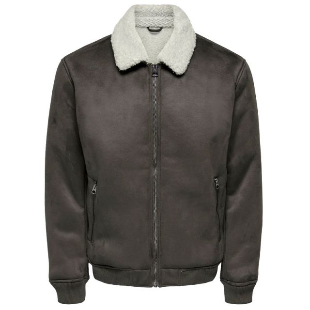 ONLY & SONS GIACCA SIMILPELLE THOR MARRONE 22022508