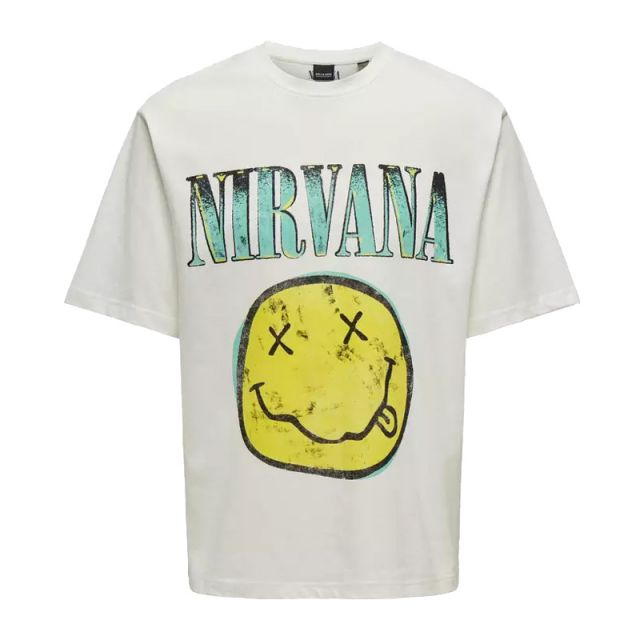 ONLY&SONS T-SHIRT UOMO NIRVANA 22029524-S