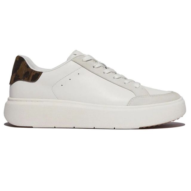FITFLOP SNEAKERS DONNA RGT LEOPARD BIANCO