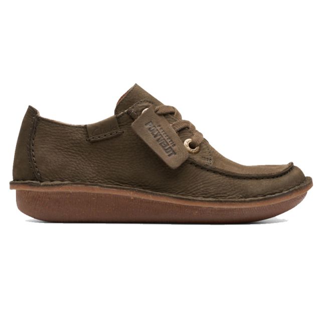 CLARKS FUNNY DREAMS DARK OLIVE NABUK 173890