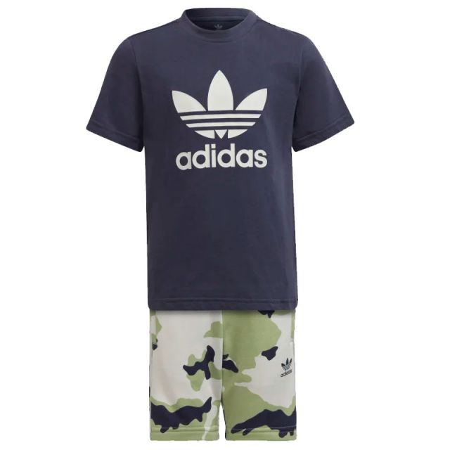 ADIDAS COMPLETO CAMO SHORTS AND TEE HC4581