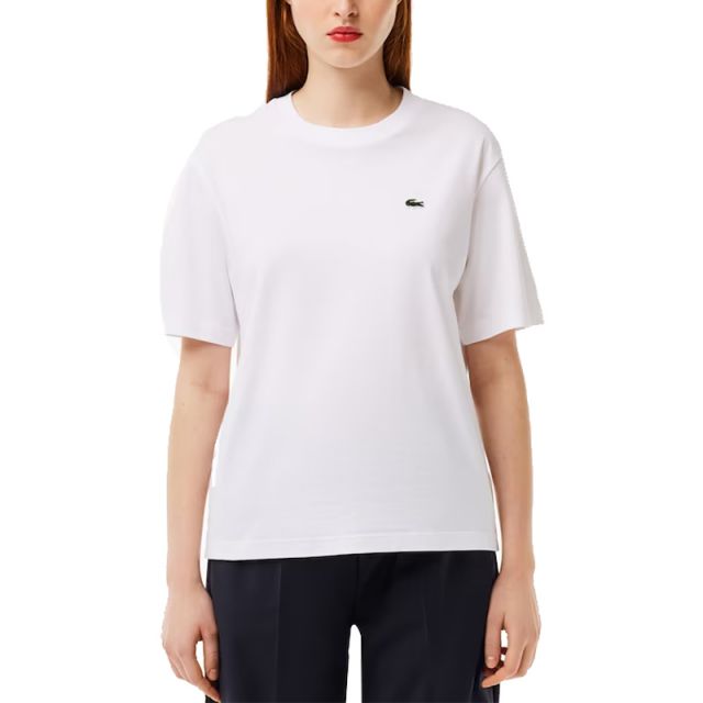LACOSTE T-SHIRT DONNA COTONE PIMA RELAXED FIT TF7215-001
