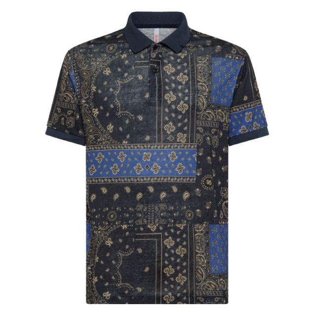 SUN 68 POLO UOMO JS LINEN PRINT A33135-07