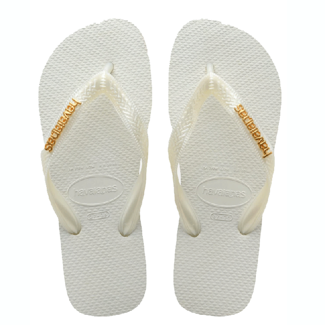 HAVAIANAS INFRADITO TOP LOGO MET FC WHITE