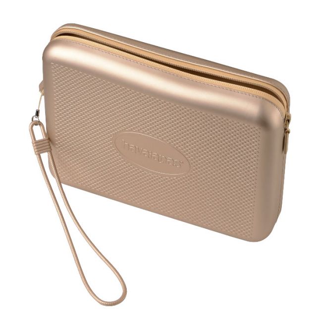 HAVAINAS POCHETTE BEACH METALLIC GOLD