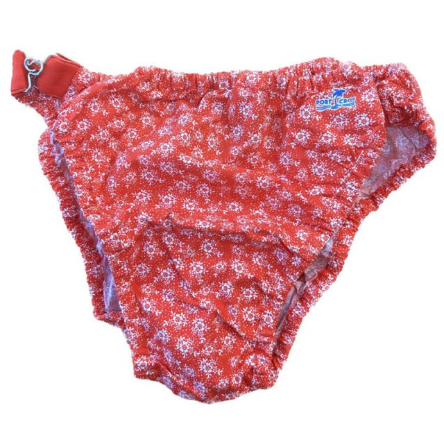 PORT CROS COSTUME SLIP GRASS FLOWER ROSSO