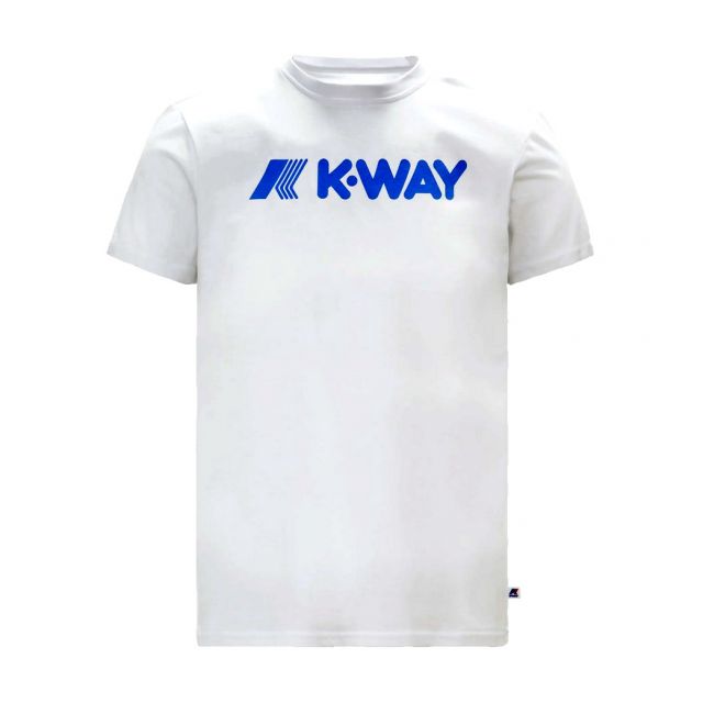  K-WAY T-SHIRT UOMO M/M GIRO BIANCO K111-WHITE