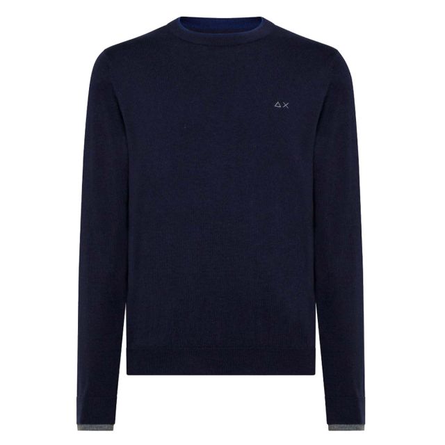 SUN68 ROUND DOUBLE RIB NAVY K41105-83